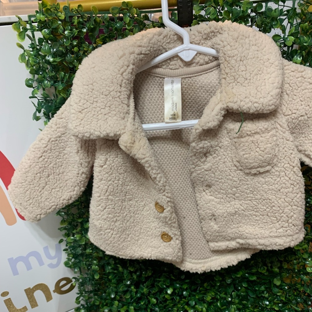 Modern Moments Beige Baby Jacket